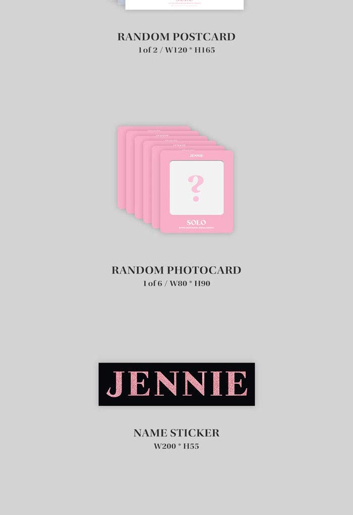 BLACKPINK JENNIE SOLO PHOTOBOOK SPECIAL EDITION - K-POP Collectible with Photo Book, Postcards, Photo Cards, Stickers & Tracking Number | Perfect for K-POP Fans, Gift Ideas & Merchandise Collection