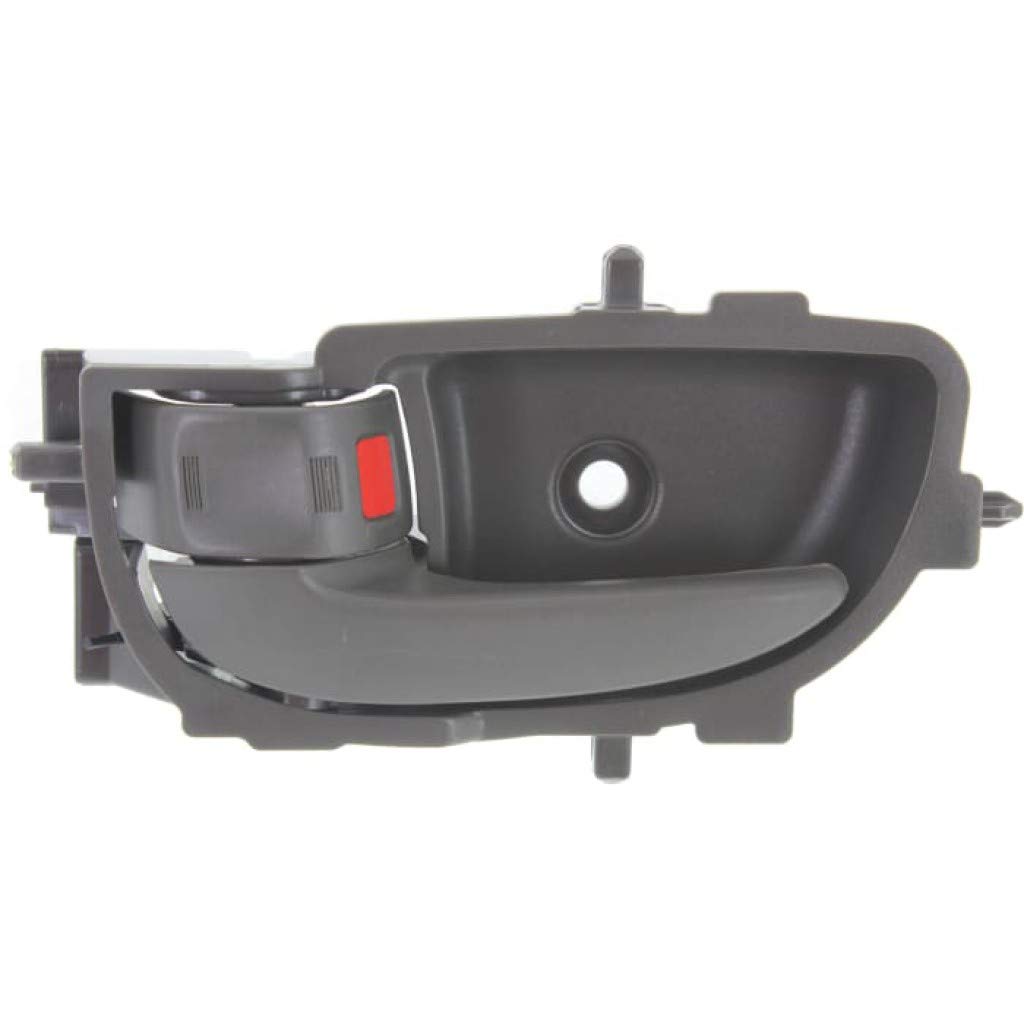 2007-2011 Toyota Yaris Front Driver Side Interior Door Handle with Lock Button - Gray (Base/S Trim) | Perfect Replacement for Broken Handles & Car Interior Upgrades