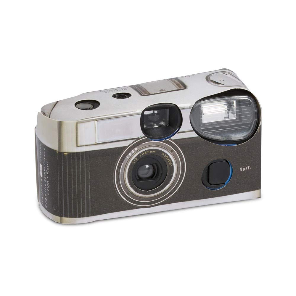 Weddingstar Disposable Camera with Flash - Vintage Style Film Camera (10 Pack) for Wedding, Party & Travel Photography