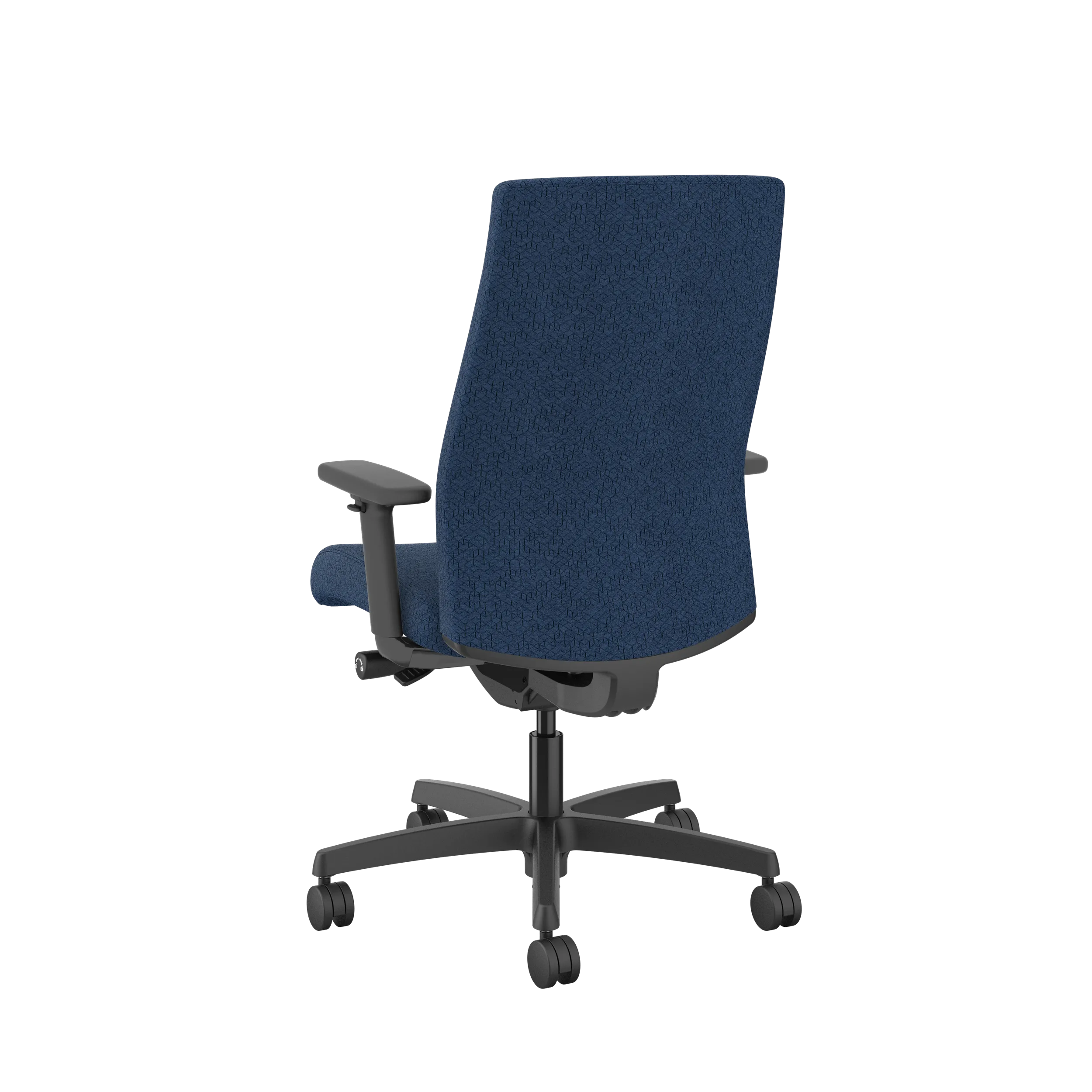 HON Ignition Upholstered Mid Back Office Chair - Ergonomic Mesh Task Chair with Adjustable Lumbar Support for Home & Office Workspace - Perfect for Long Hours of Computer Work and Video Conferencing