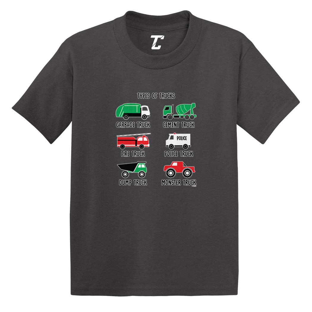Garbage Monster Fire Truck Toddler T-Shirt - Soft Cotton Jersey Tee for Boys & Girls - Perfect for Playtime, Birthday Parties & Casual Wear