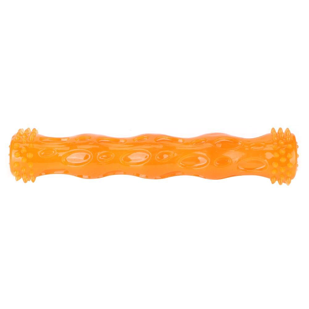 Durable Bite-Resistant Dog Chew Toy for Teeth Cleaning - Orange Large | Fun Dental Chew for Dogs & Cats | Perfect for Daily Teeth Cleaning & Playtime