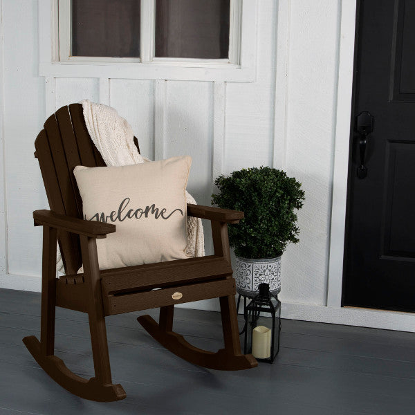 Hamilton Rocking Chair - Comfortable Wooden Rocking Chair for Living Room, Nursery & Porch - Classic Design with Padded Seat & Backrest - Perfect for Relaxing, Nursing & Reading