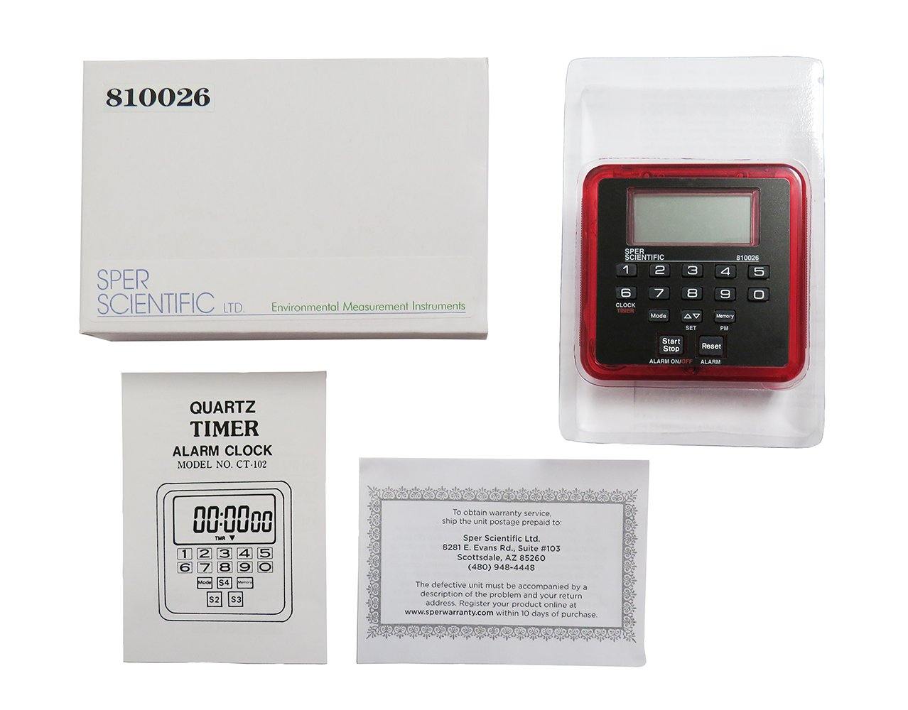 100 Hour Digital Count Up/Down Timer - Large Display for Kitchen, Classroom, Gym & Office Use