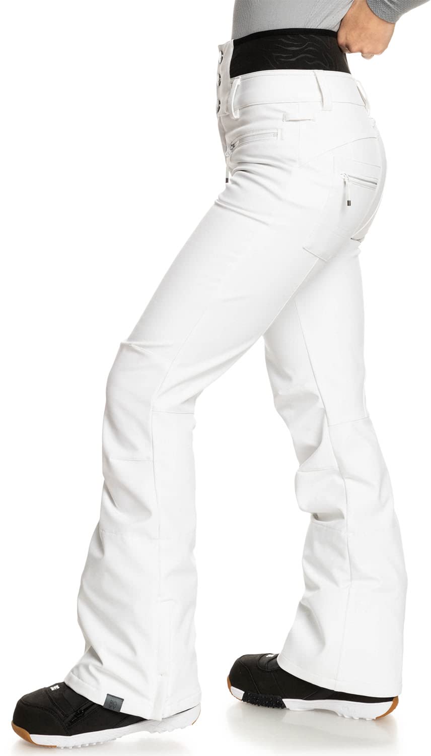 Roxy Rising High Insulated Snowboard Pants for Women - Waterproof Winter Snowboarding Pants with Thermal Lining - Perfect for Skiing, Snowboarding & Cold Weather Activities