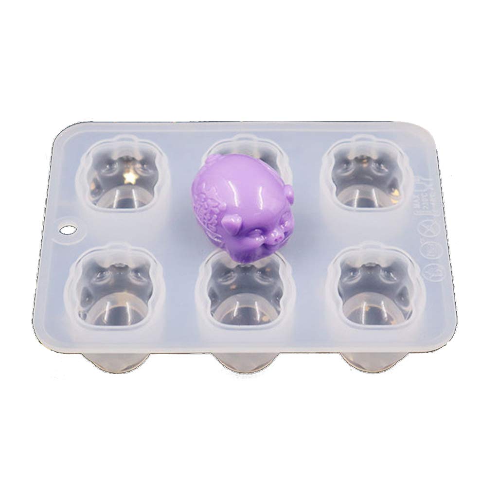 DIY 3D Lucky Pig Soap Molds - Handmade Silicone Soap & Resin Casting Molds for Pig Animal Shaped Soaps - Perfect for Crafts, Gifts, and Home Decor