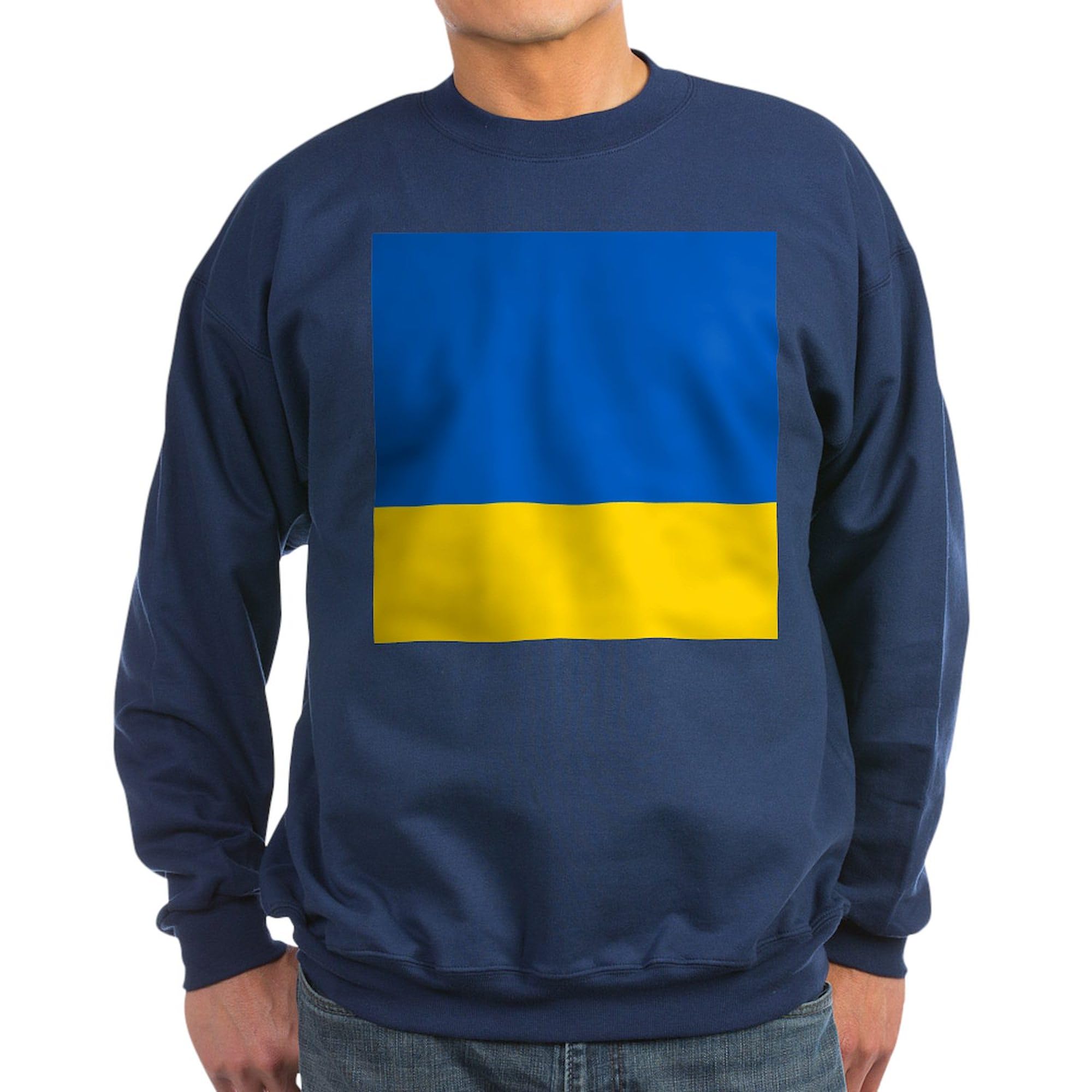 Ukraine Flag Sweatshirt - Classic Crewneck Pullover for Men & Women | Patriotic Apparel for Supporters, Ukrainian Pride, and Casual Wear