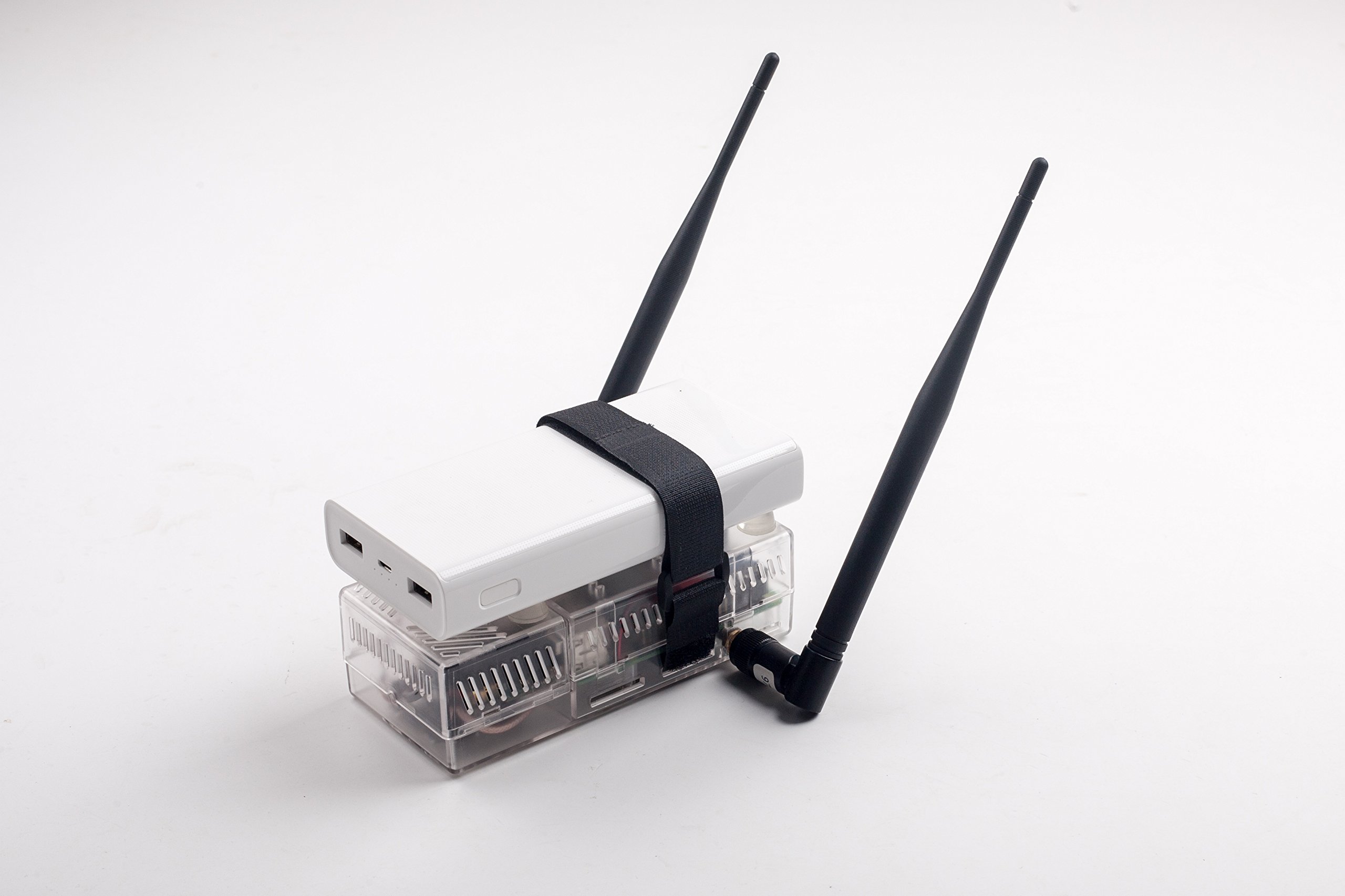 Summitlink V2 Clear Case with Dual Cooling Fans for ADS-B Kit - Compatible with AHRS Module & GPYes | Perfect for Aviation Enthusiasts & DIY Drone Builders
