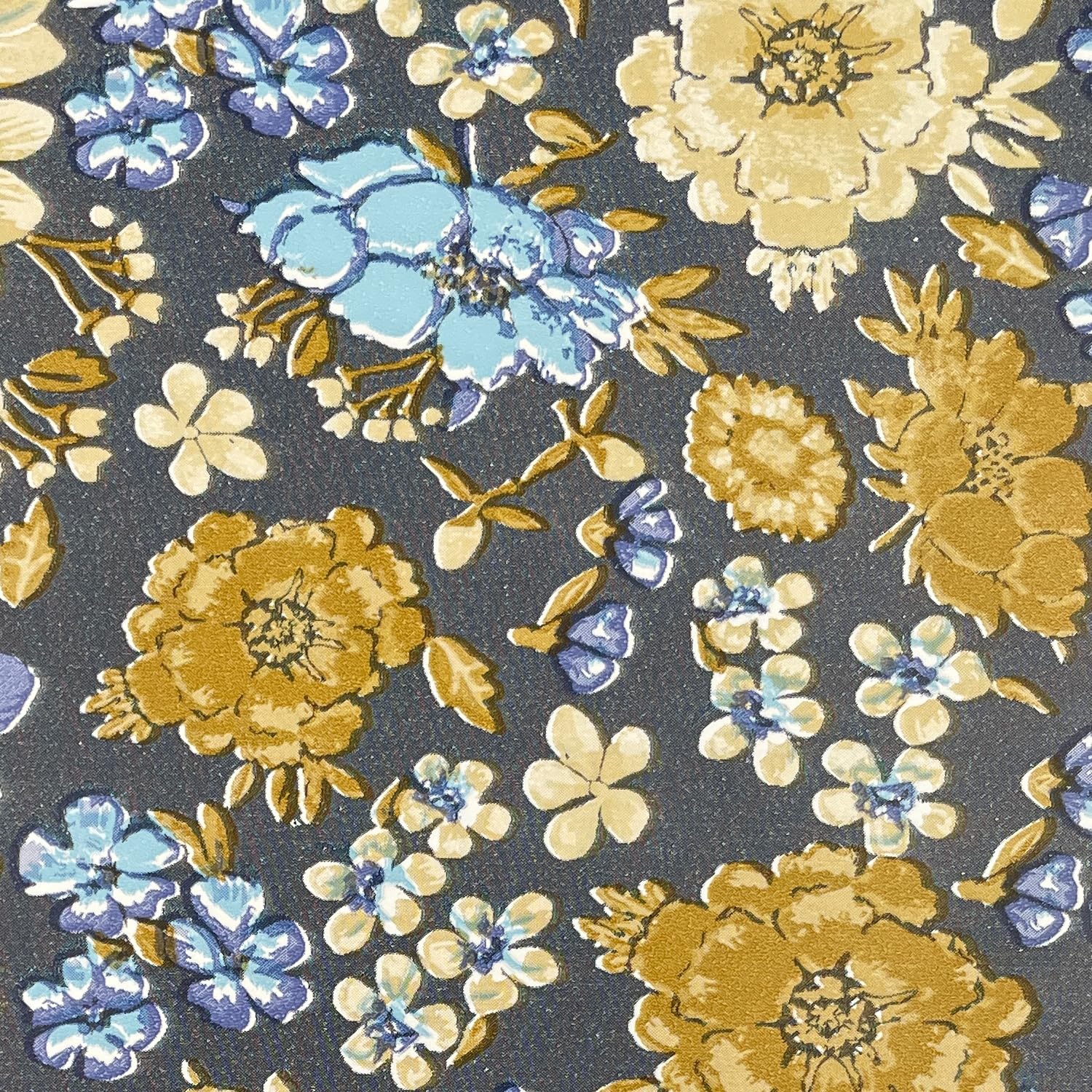 Yifely Self-Adhesive Shelf Liner - Removable Drawer Paper for Refurbishing Old Furniture, Makeup Dresser & Nightstands - Retro Floral Pattern (17.7