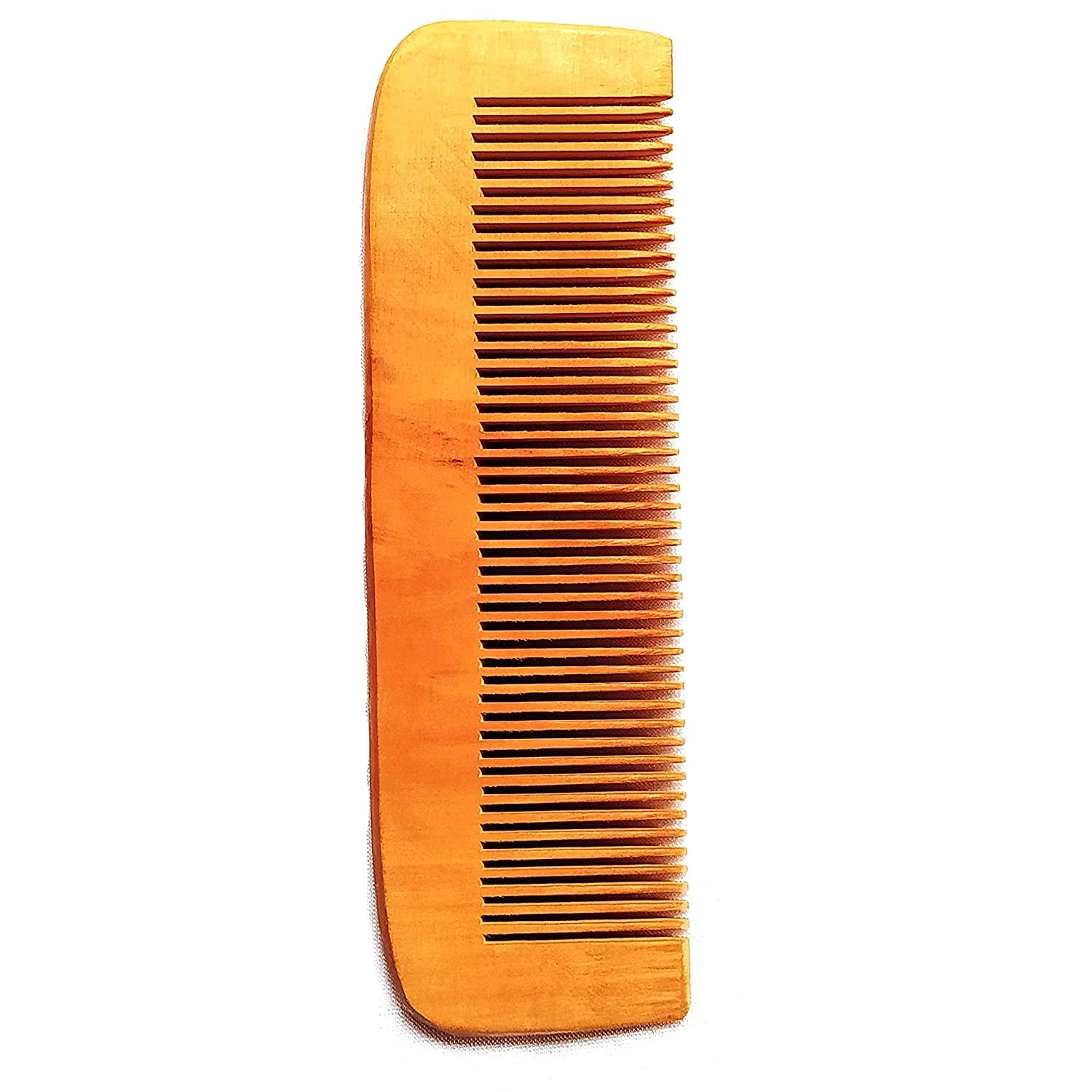 Natural Wooden Comb for Hair Growth & Scalp Care - Handmade Wood Comb Set of 2 for Women & Men - Perfect for Daily Hair Care & Styling at Home or Travel