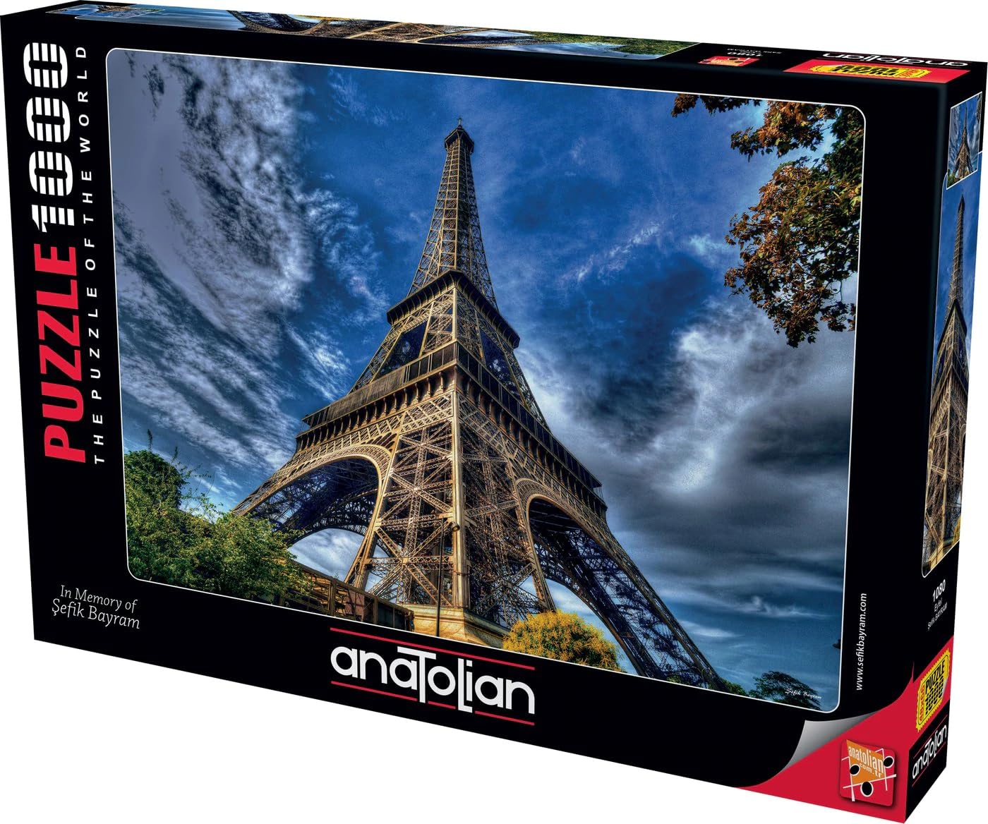 1000 Piece Anatolian Eiffel Tower Jigsaw Puzzle for Adults - Premium Quality Challenging Puzzle Game - Perfect for Family Game Night & Home Decor (Model #1080)