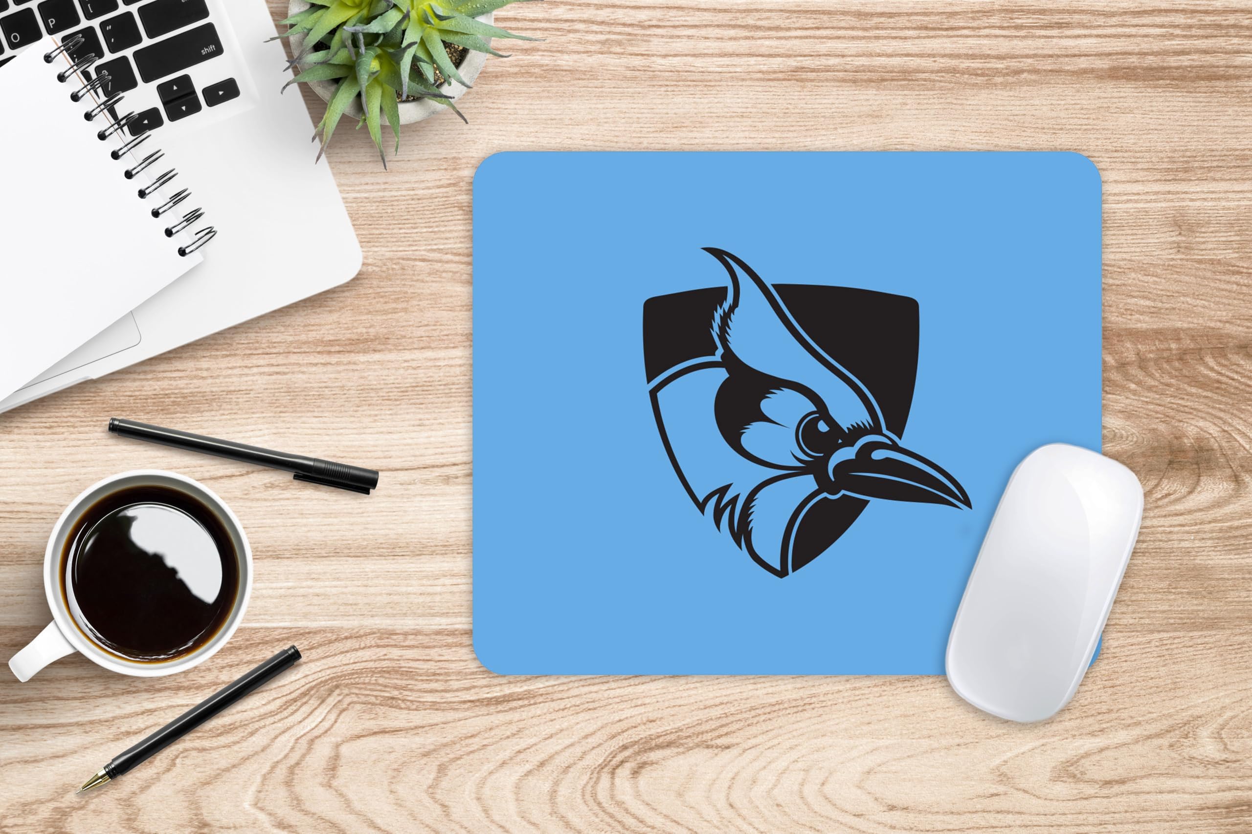 Johns Hopkins University Mouse Pad - Non-Slip Fabric Desk Mat with Floral Lace Design for Gaming, Office & Study - Perfect for Students, Alumni & Fans