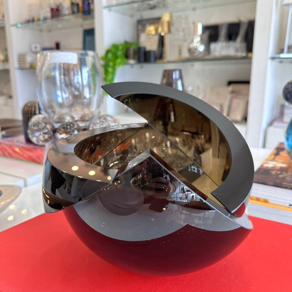Armadillo Bronzo Sphere Crystal Small - Elegant Home Decor for Living Room, Office & Gifts | Feng Shui Crystal Ball for Positive Energy