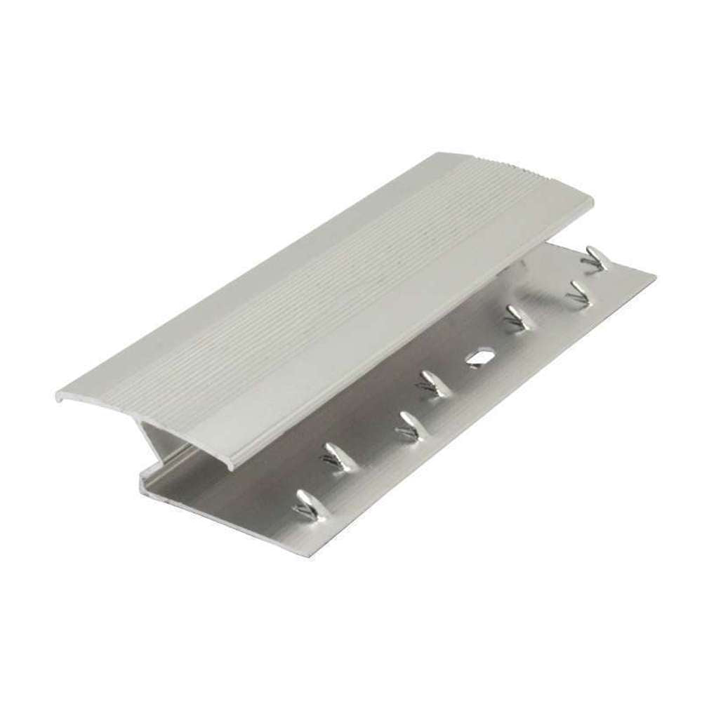 Evia 9mm x 2.5M Aluminum Tile Trim - Matte Silver Carpet Edge Transition Strip for Home Flooring | Perfect for Doorways, Stairs & Room Dividers