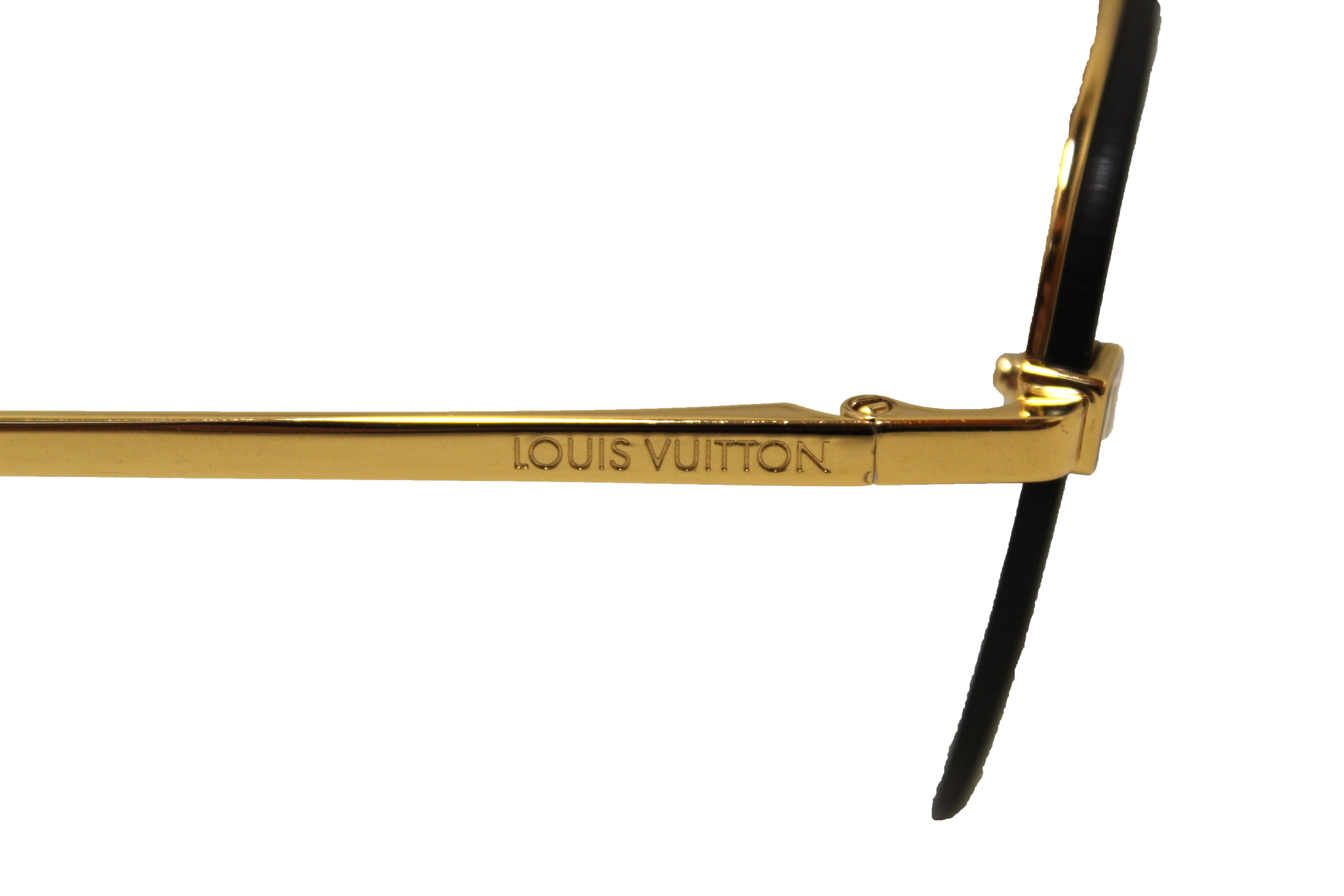 Authentic Louis Vuitton Gold Monogram Clockwise Sunglasses for Women - Luxury Designer Shades for Fashion & Outdoor Activities