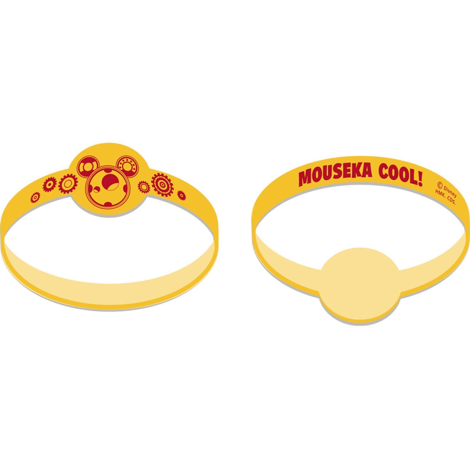 Disney Mickey Mouse Fun & Friends Yellow Rubber Wristbands - Official Hallmark Licensed - Perfect for Disney Parties, Theme Parks & Kids' Fashion Accessories