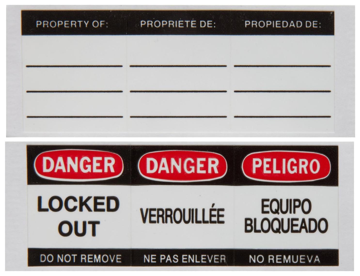 Brady Plastic Lockout Tagout Padlock - 6 Pack, Keyed Different, 1-3/4