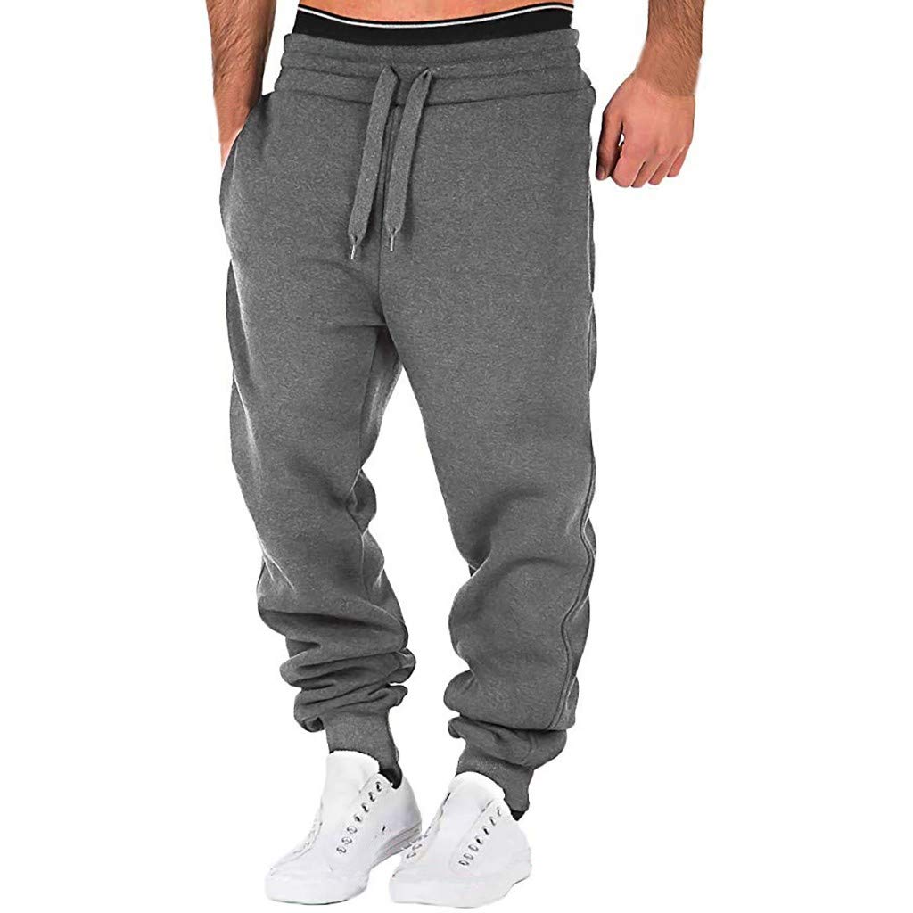 Men's Casual Pocket Pants - Printed Work & Sport Overalls with Splicing Design | Comfortable & Stylish for Office, Travel & Outdoor Activities