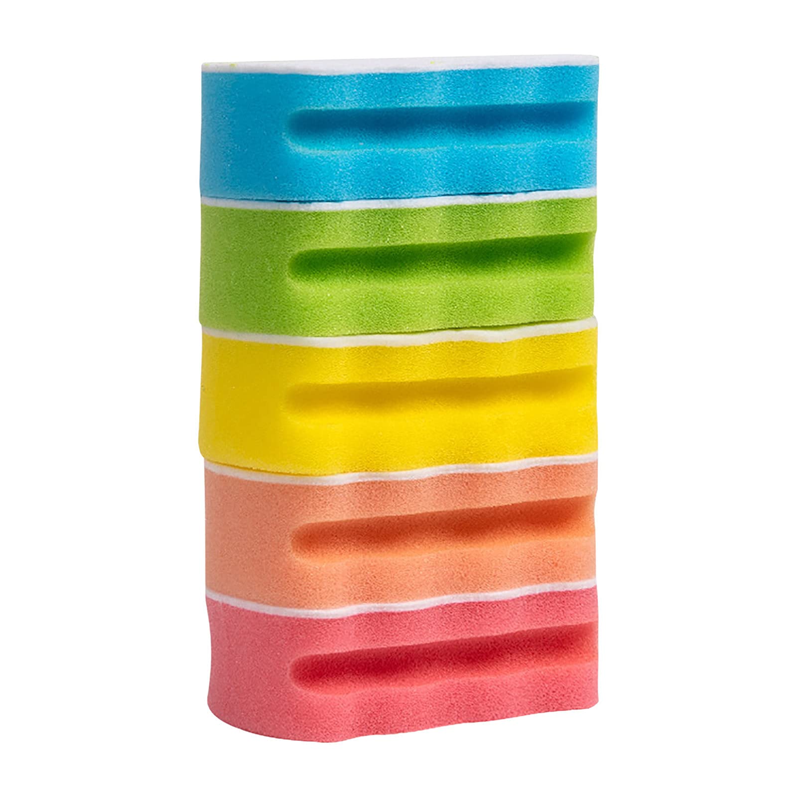 Premium Yellow Dish Sponges - High-Density Color Block Cleaning Sponges for Kitchen, Dishwashing & Bar Use | Durable Wave Design Scrubber | Multipurpose for Dishes, Countertops & Appliances | Ideal for Home, Restaurant & Commercial Kitchens