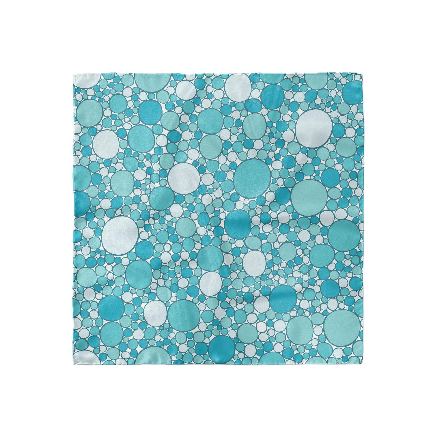 Ambesonne Abstract Head Scarf - Modern Bubbles Pattern Hair Wrap for Women - Fashionable Head Cover for Beach, Yoga, Travel & Everyday Use