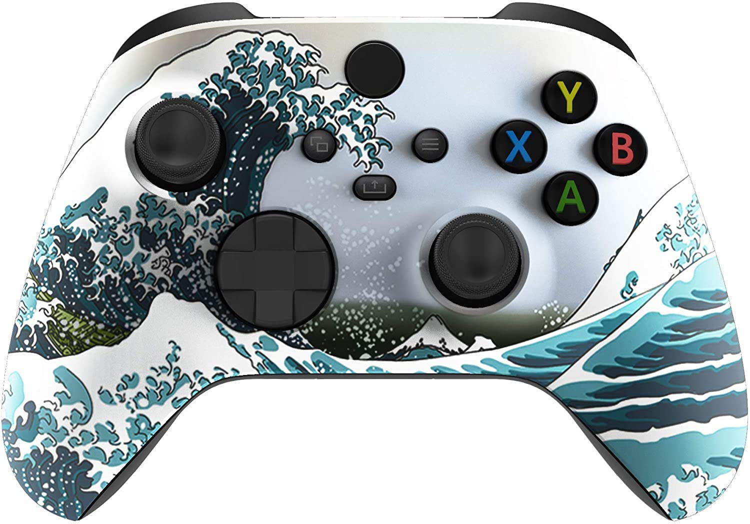 Custom Wireless Xbox Controller for Microsoft Xbox Series X/S & Xbox One - Soft Touch Grip - Personalized Design (X/S Waves) - Perfect for Gaming, Streaming & Competitive Play