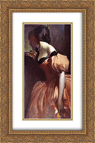 16x24 Gold Ornate Frame with Double Matted Museum Art Print by John White Alexander - Elegant Wall Decor for Living Room, Bedroom & Office