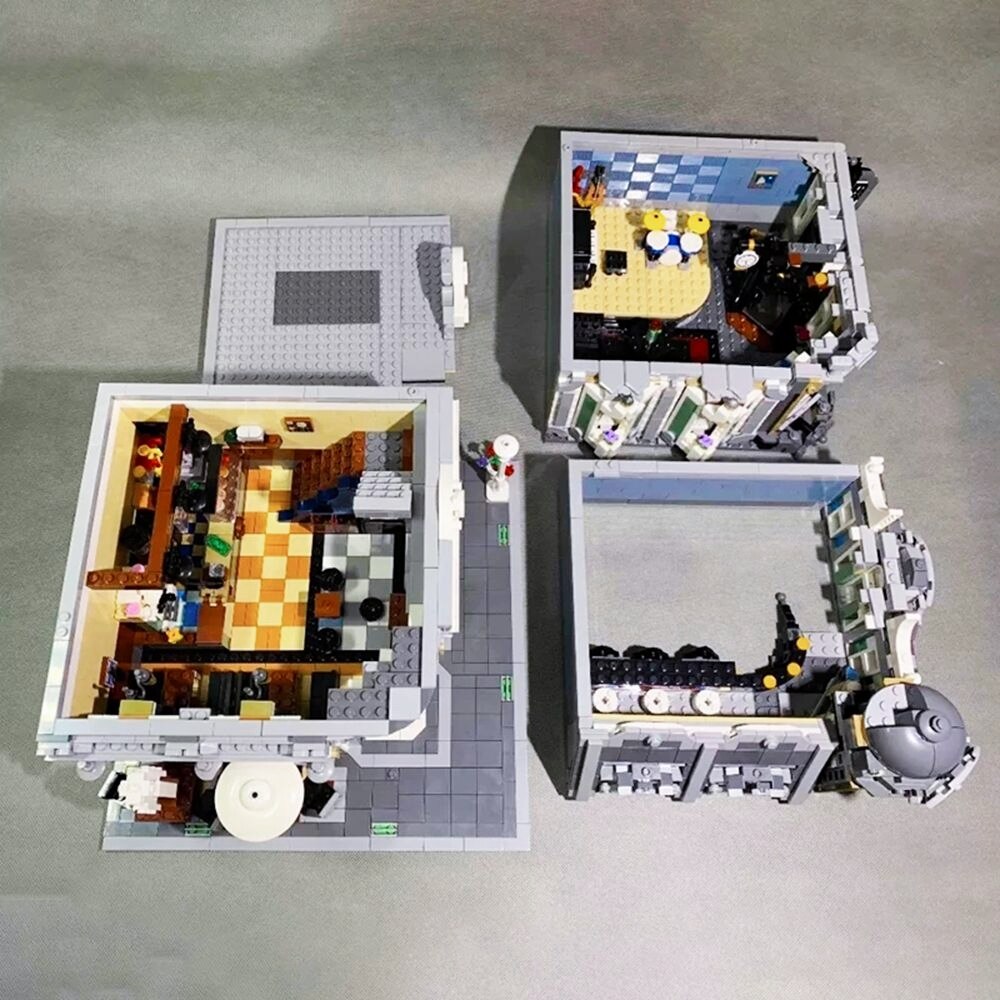 JIE STAR 89100 European Jazz Cafe Building Blocks Set - 3261pcs Creative Model Kit for Adults & Teens - Perfect for Home Decor, Gift & Collectible Display