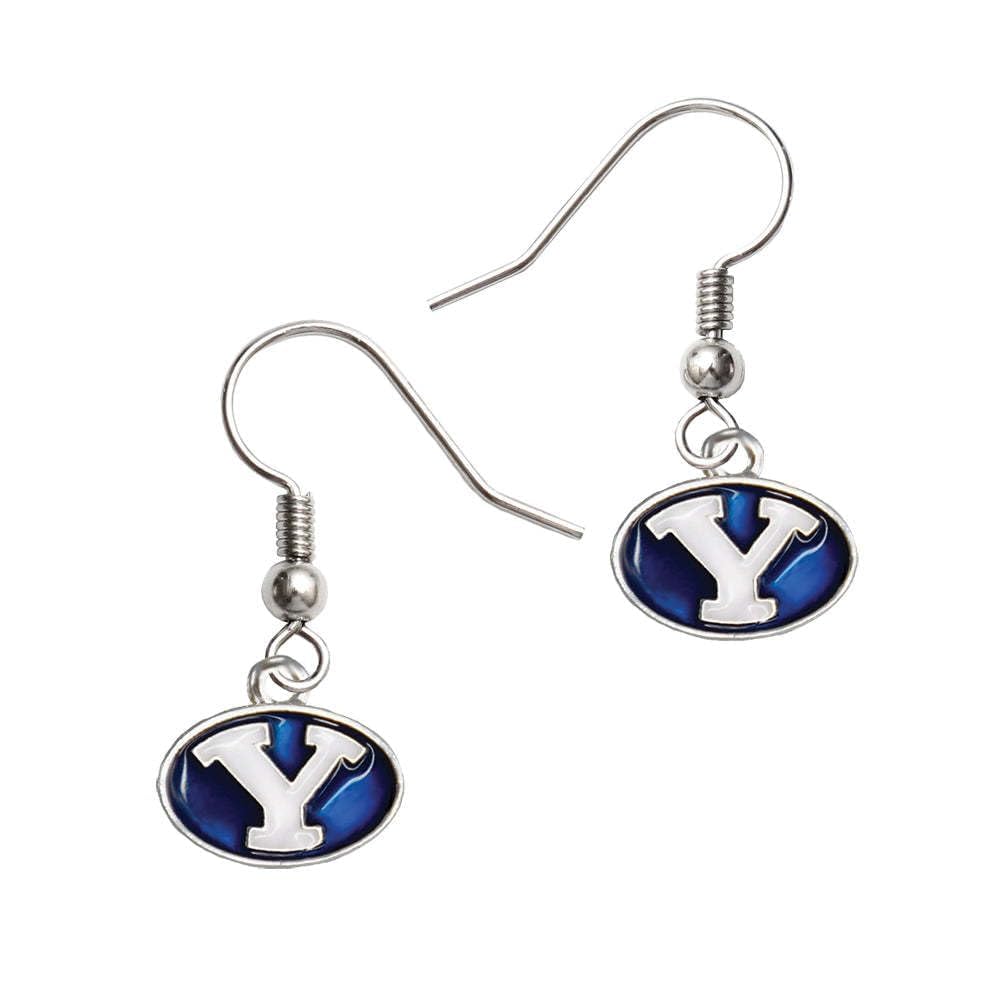 Fan Frenzy Gifts Official Licensed University Logo Dangle Earrings for Women & Men - Stainless Steel Shepherd Hook Sports Fan Jewelry - Perfect for Game Day, School Spirit & College Gifts