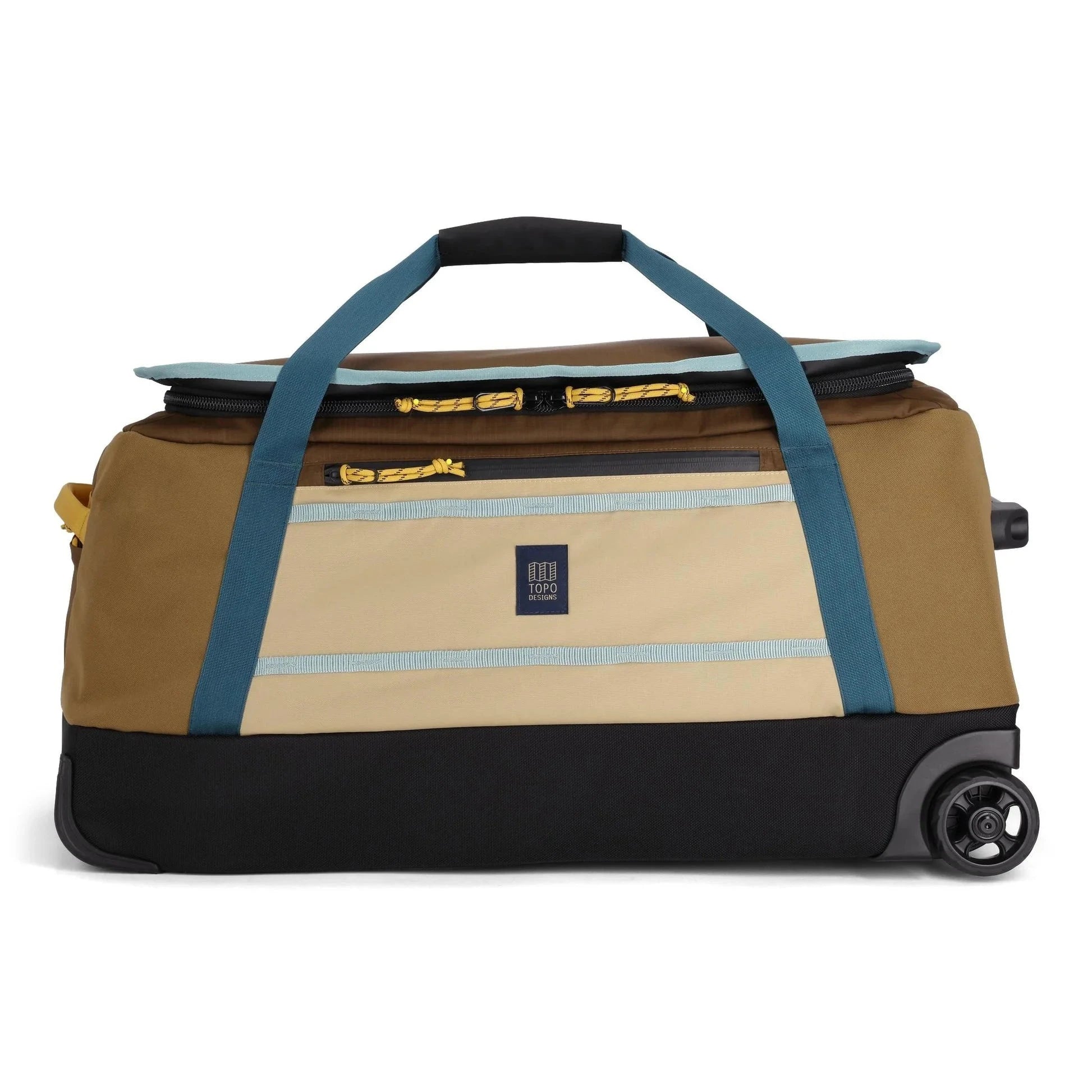 Topo Designs Mountain Duffel Roller 90L - Large Travel Duffel Bag with Wheels for Outdoor Adventures, Camping & Air Travel | Durable Waterproof Luggage for Hiking Trips & Gear Storage