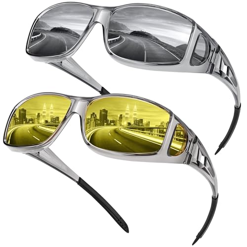 D01 Transparent Grey Frame/Grey & Yellow Lens