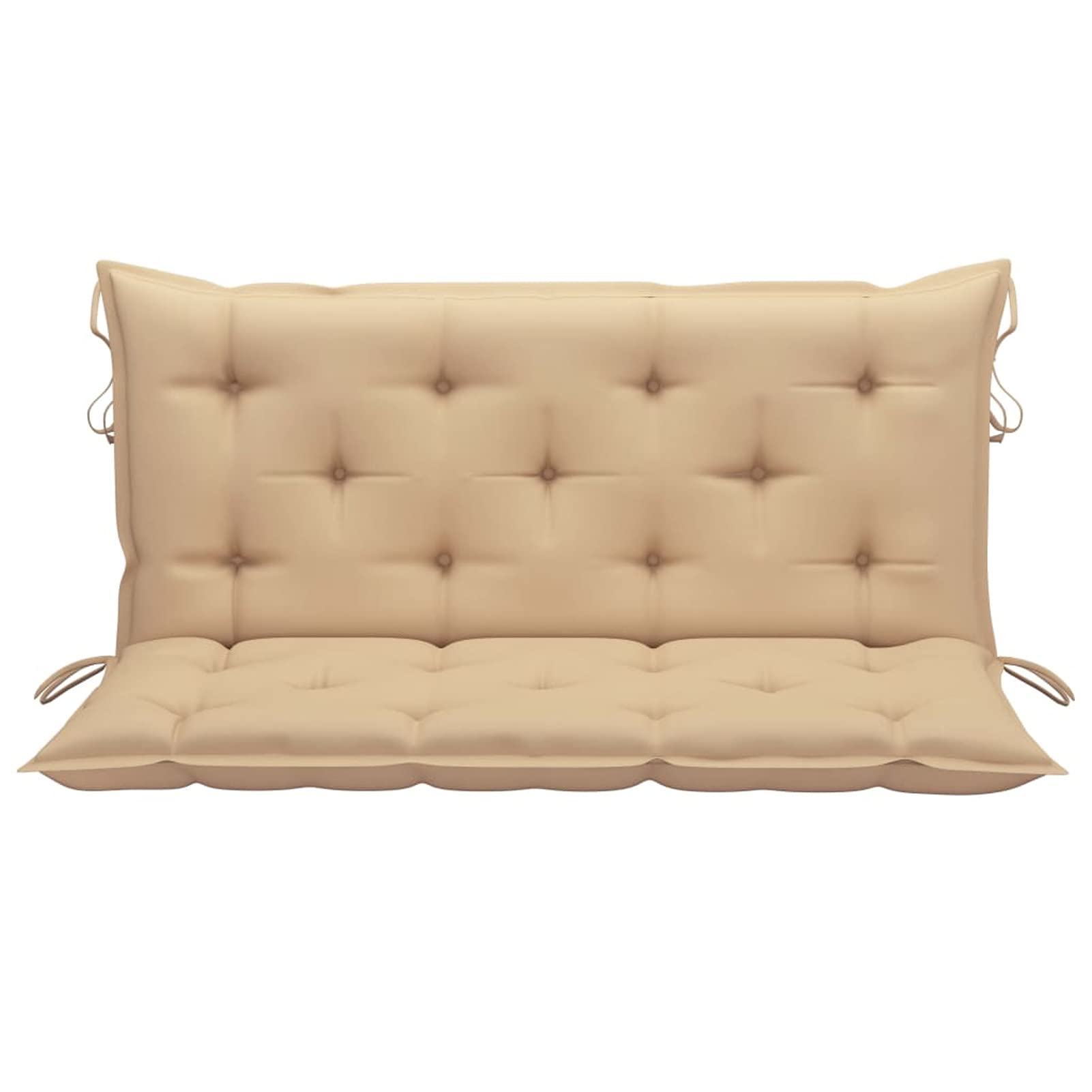 Premium Outdoor Swing Chair Cushion - Soft Polyester Fabric Garden Hammock & Bench Seat Pad - Water-Resistant Beige Cushion 47.2