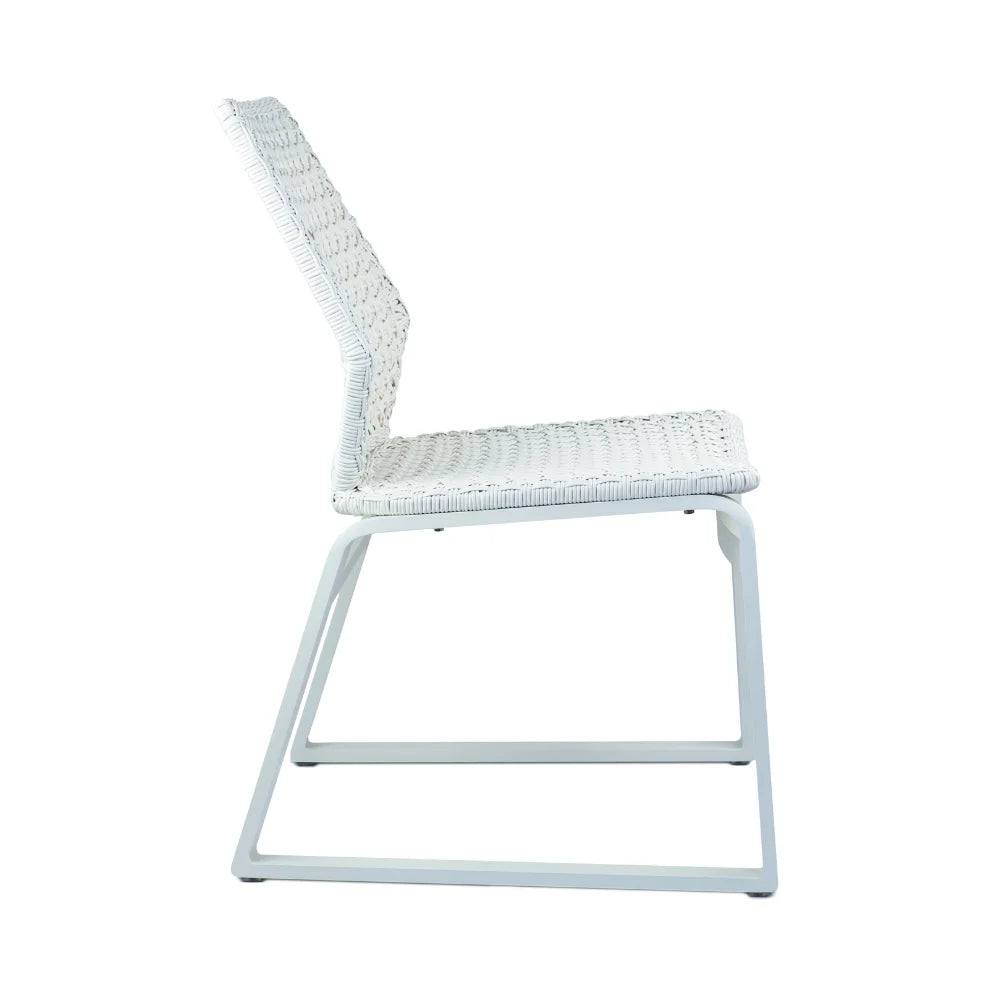 Adriano Aluminum Outdoor Wicker Dining Chairs Set of 2 - Patio Furniture for Garden, Poolside, and Backyard Dining - Weather-Resistant & Comfortable Seating
