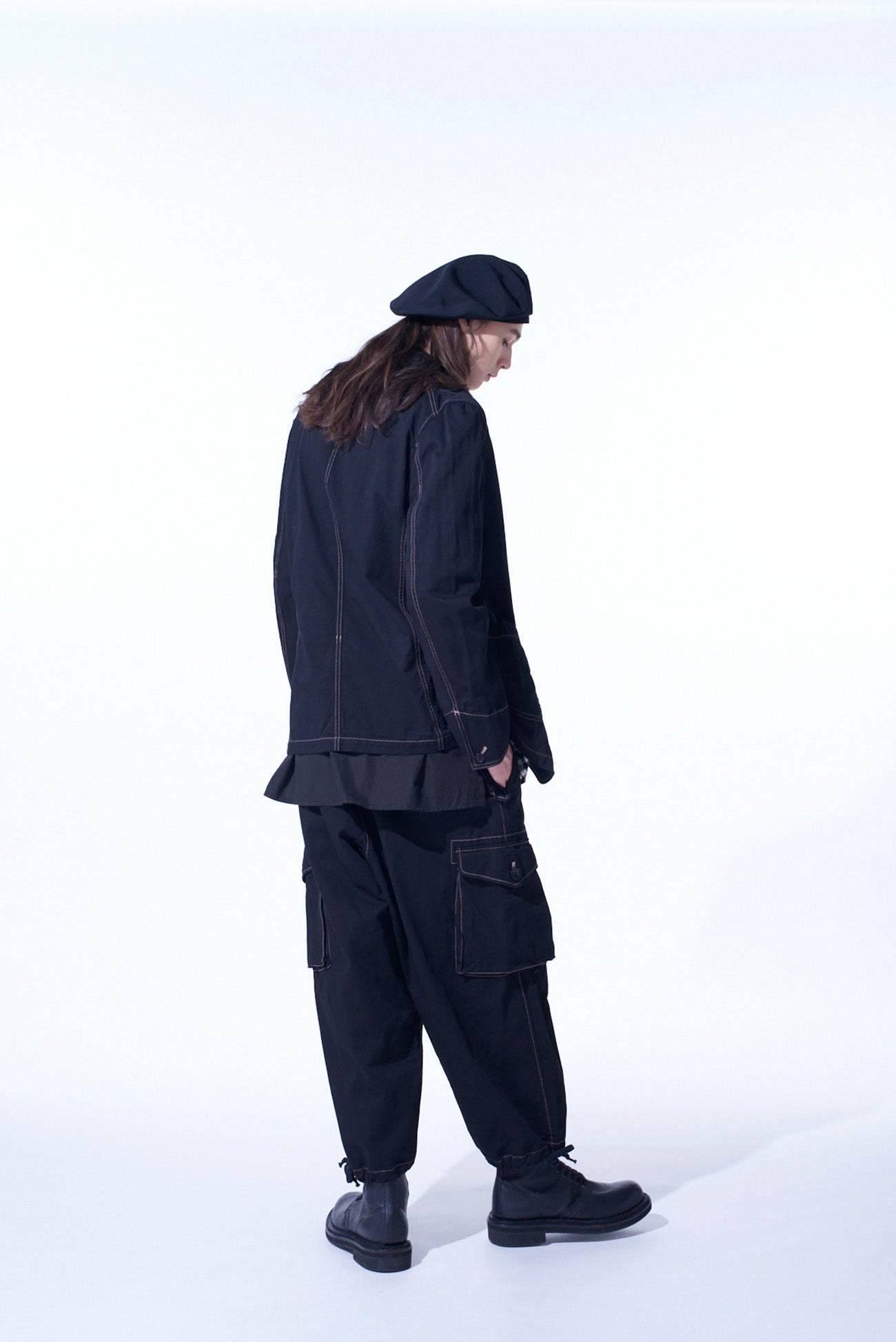 Premium Cotton Twill Garment Dyed Balloon Cargo Pants for Men - Comfortable & Stylish Outdoor Workwear & Casual Streetwear