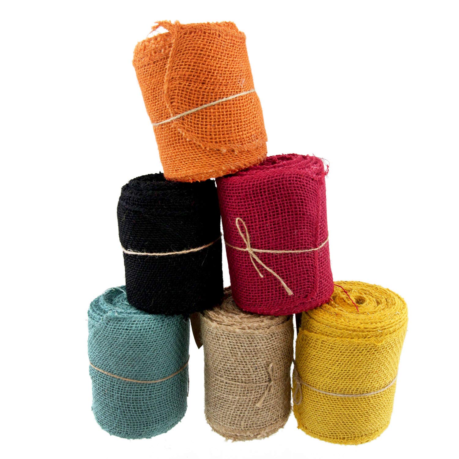 JubileeYarn Burlap Jute Craft Ribbon - 5.5