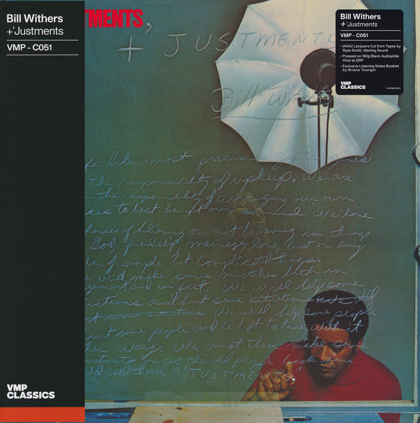 Bill Withers - Justments Vinyl LP Album (180g Club Edition Reissue, Near Mint Condition) - Perfect for Jazz & Soul Music Collectors & Audiophiles