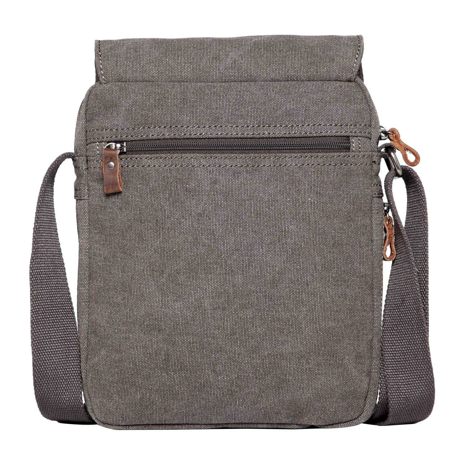 TRP0211 Troop London Classic Canvas Crossbody Bag for Men & Women - Stylish & Durable Everyday Shoulder Bag for Work, Travel & Casual Outings