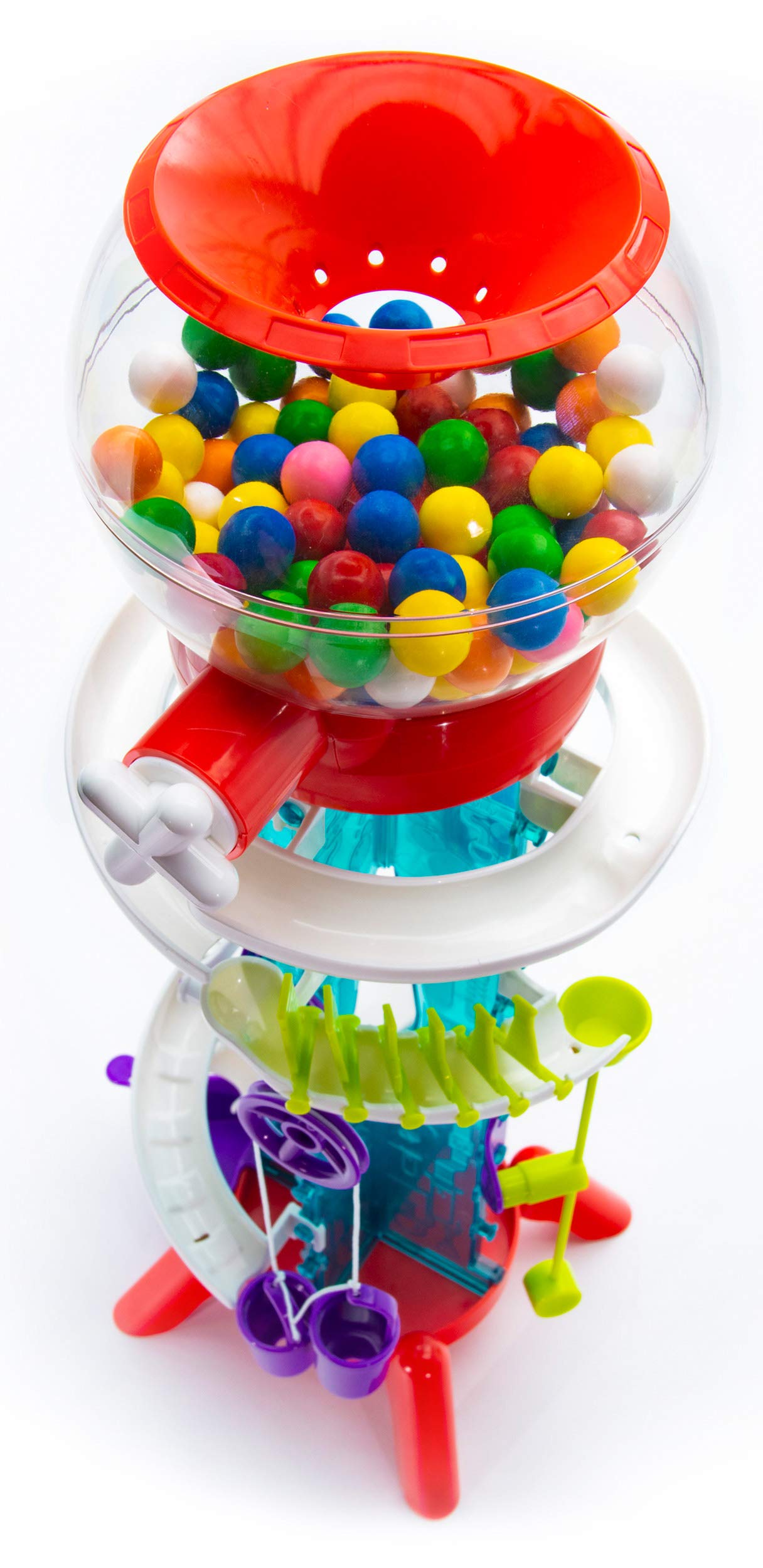 Thames & Kosmos Gumball Machine Maker Lab - STEM Science Kit for Kids with Super Stunts & Tricks - Bilingual English/Spanish - Fun DIY Project for Birthday Gifts & Classroom Activities