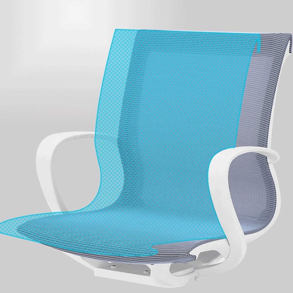 Ergonomic Mesh Office Chair - Breathable Computer Desk Chair with Adjustable Height & 360° Swivel for Home Office, Gaming & Workspace (Blue) - Perfect for Long Hours of Work, Online Classes & Remote Working