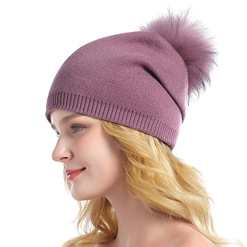 Luxury Cashmere Knit Wool Beanie for Men & Women - Soft Winter Warm Hat for Cold Weather - Perfect for Skiing, Hiking, and Outdoor Activities