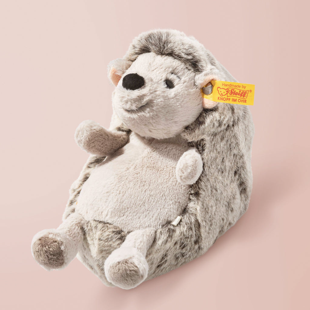 Steiff Hedgy Hedgehog Plush Toy & Woodland Muslin Baby Blanket Gift Set - Perfect for Newborns, Showers & Nursery Decor