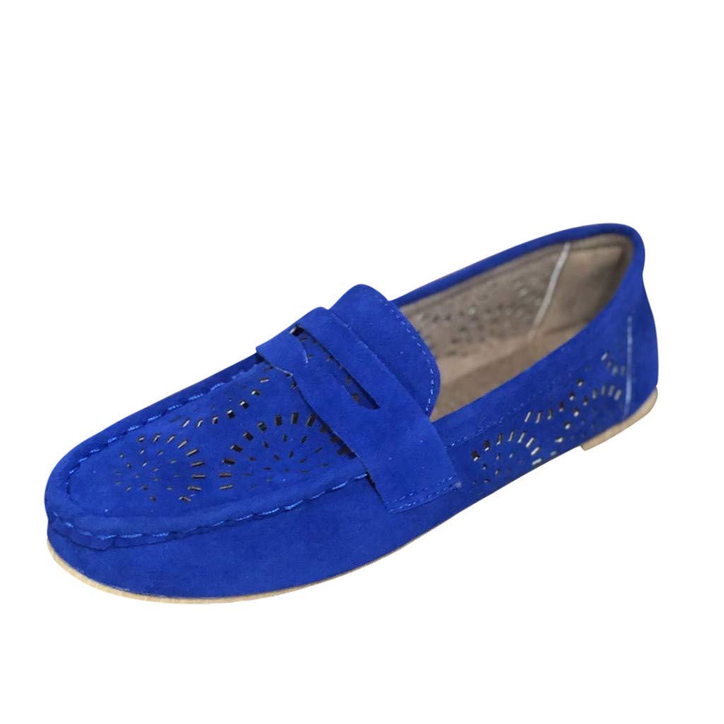 Breathable Perforated Slip-On Loafers for Women - Comfortable Casual Flat Shoes for Everyday Wear | Perfect for Office, Walking & Travel