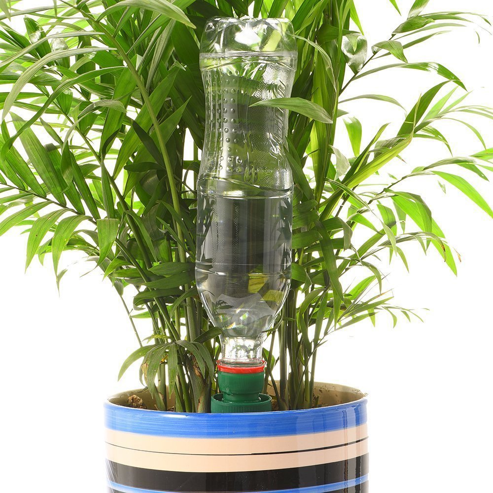 Rely2016 4 Pack Ceramic Plant Watering Spikes - Self Watering System for Indoor & Outdoor Plants | Automatic Slow Release Irrigation for Vacation & Daily Plant Care | Perfect for Home, Garden, Office & Travel Use