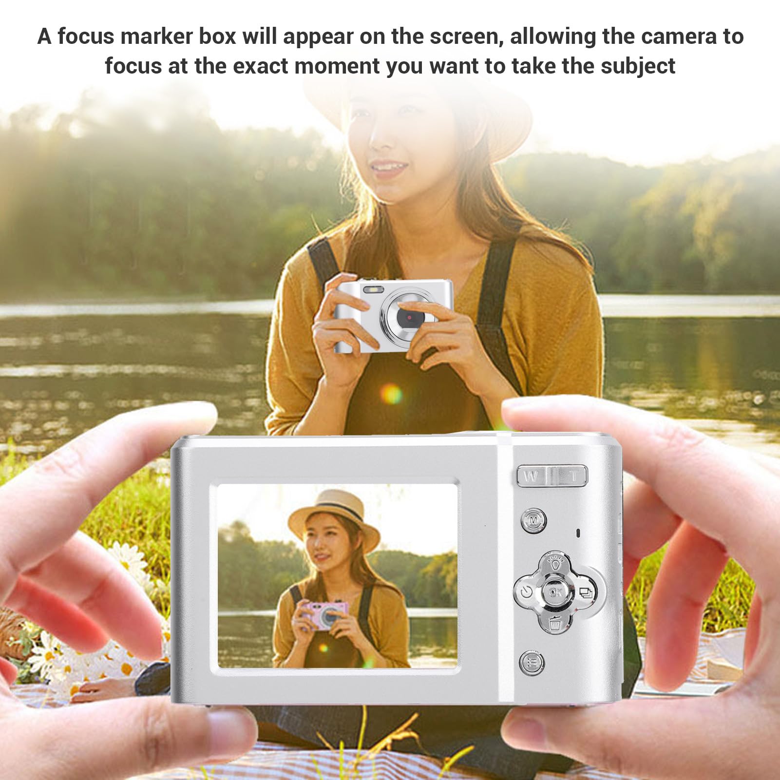 4K Digital Camera with 2.7K FHD Video, 2.4