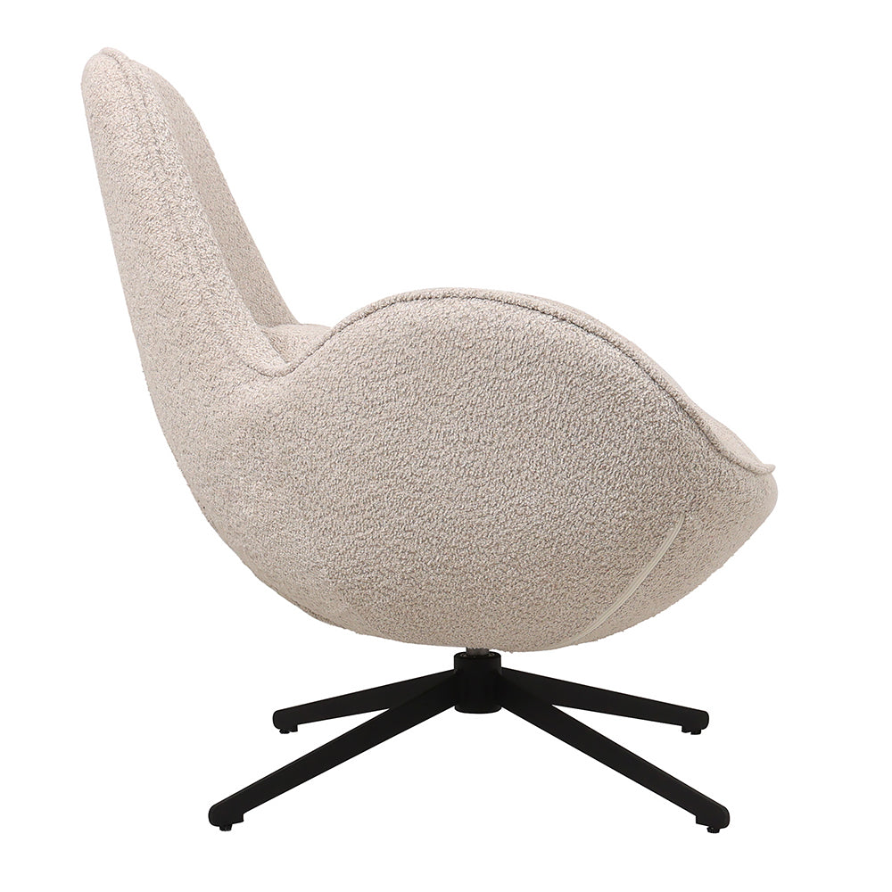 Lorna Occasional Chair 86x76x87cm Beige - Modern Accent Chair for Living Room, Bedroom, or Office - Comfortable Upholstered Lounge Chair with Sturdy Frame - Perfect for Reading, Relaxing, and Decorating