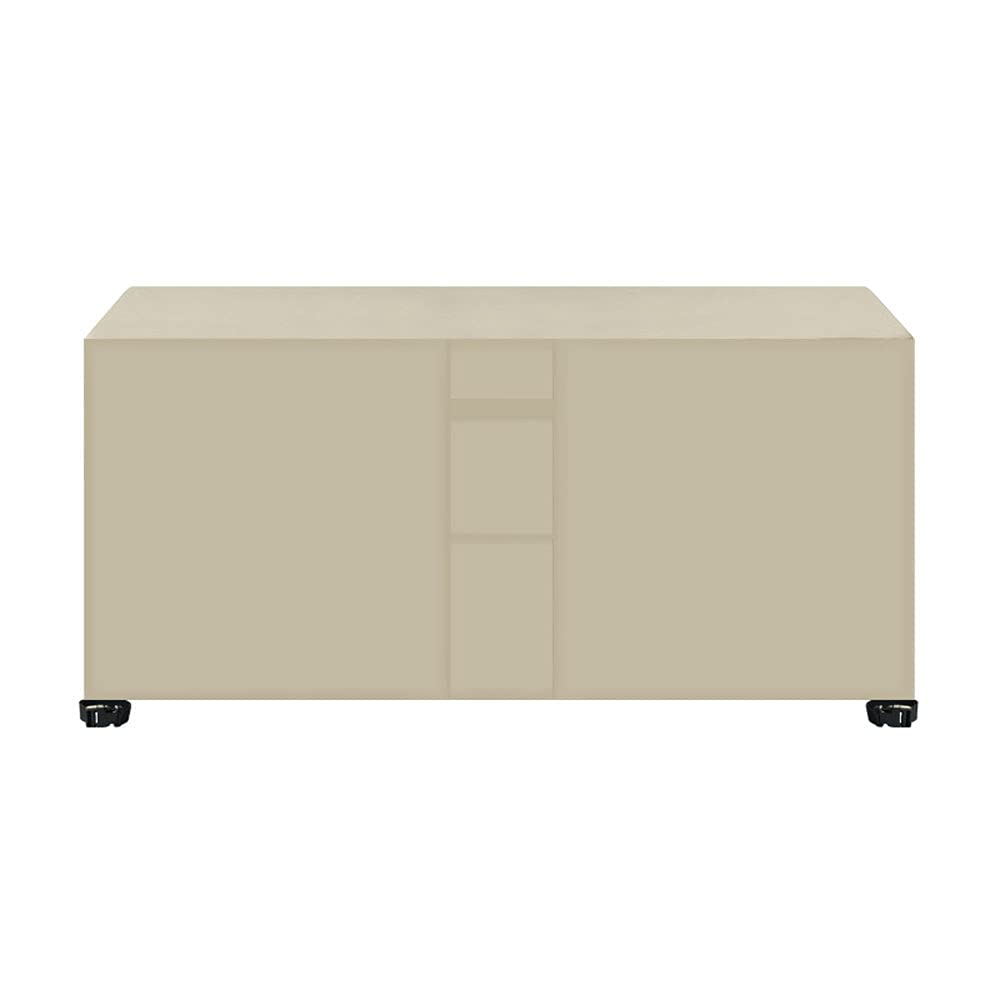 Heavy Duty Waterproof Beige Outdoor Patio Furniture Cover - 205 x 104 x 71 cm Rectangular Table Protector for Dining Sets | Weatherproof, Dustproof & UV Resistant | Perfect for Backyard, Garden & Poolside Use