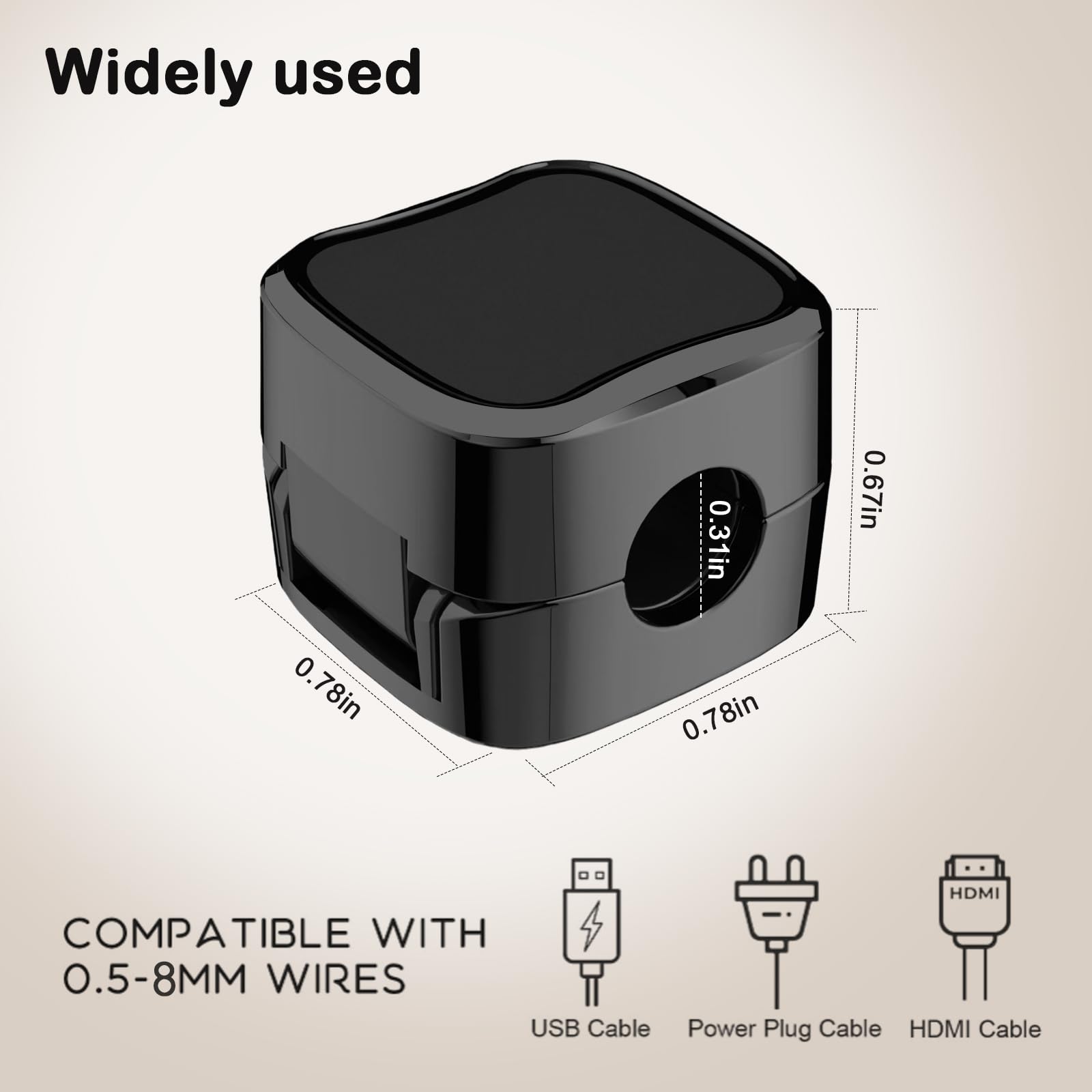 12 Pack Magnetic Cable Clips - Cord Organizer & Holder for Desk, Nightstand, Phone Charger - Safe Adjustable Cord Management for Home, Office, Computer Setup (Perfect for Tidy Workspaces & Organized Charging Stations)