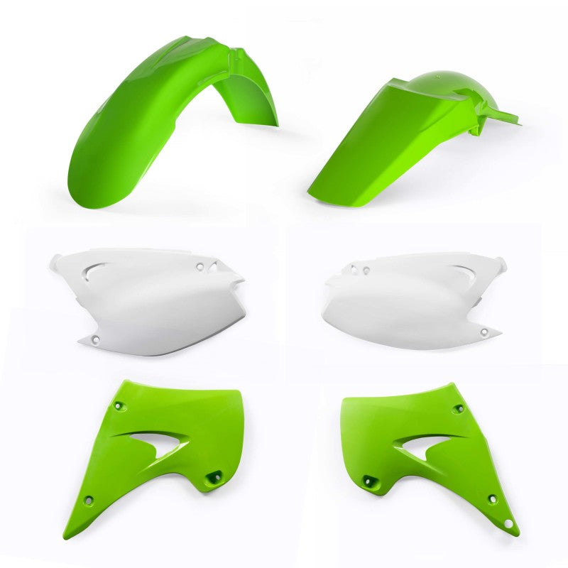 Acerbis OEM Replacement Plastic Kit for 2003-2005 Kawasaki KX125 & 2003-2007 KX250 Dirt Bikes - Complete Body Kit for Off-Road Racing and Trail Riding