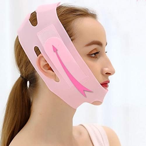 SHANIX IMPEX™ Silicone V Face Mask - Face Lift Up Belt for Cheek & Chin Slimming - Double Chin Reducer for Women & Men - Skin Tightening Facial Bandage Mask (1 Count) - Perfect for Home Spa, Anti-Aging & Facial Contouring