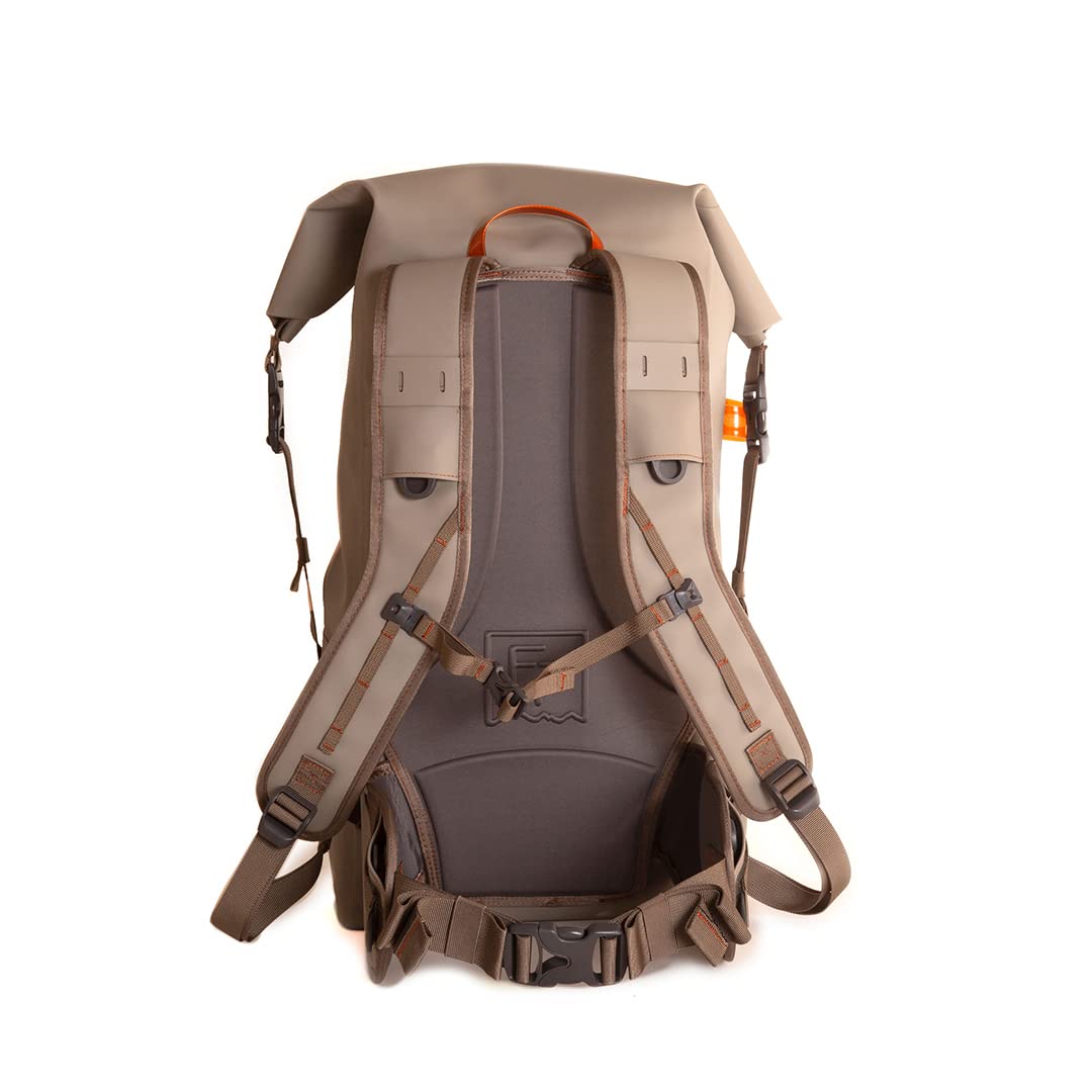 Fishpond Wind River Roll-Top Waterproof Fishing Backpack - Durable Tackle Storage & Travel Gear | Eco-Friendly Shale Color | Perfect for Fly Fishing, Hiking & Outdoor Adventures