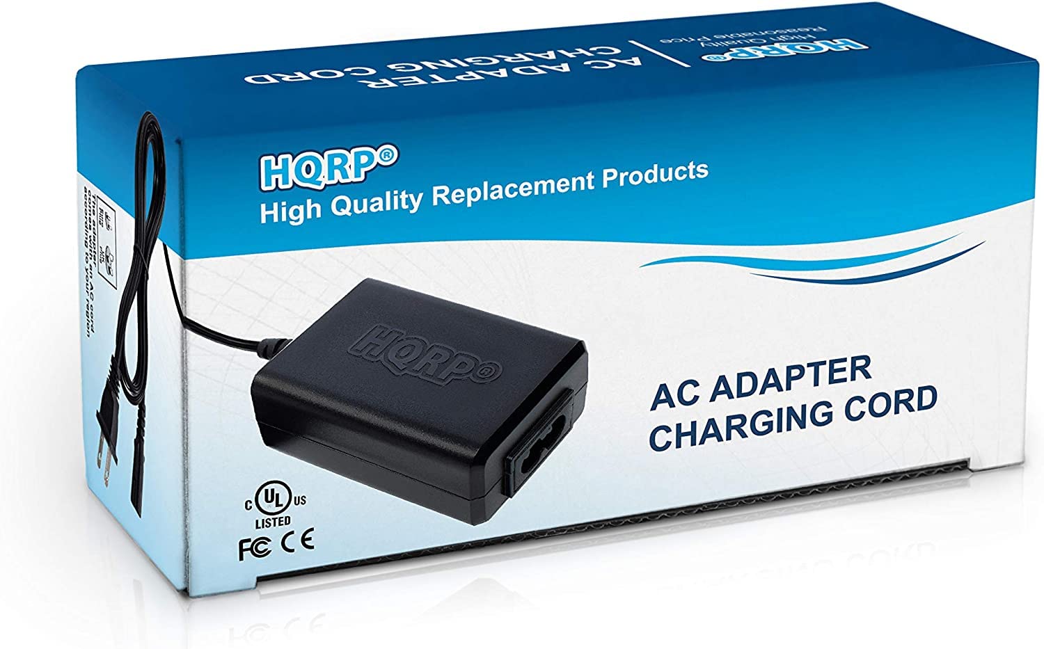 HQRP AC Power Adapter for Sony HandyCam DCR-SX40/SX41/HC28/PC55/SR15/SR20/XR155/CX116/CX120/SX45 - Compatible with AC-L200/L25/L20/L20A Charger - Perfect for Travel, Home & Office Use